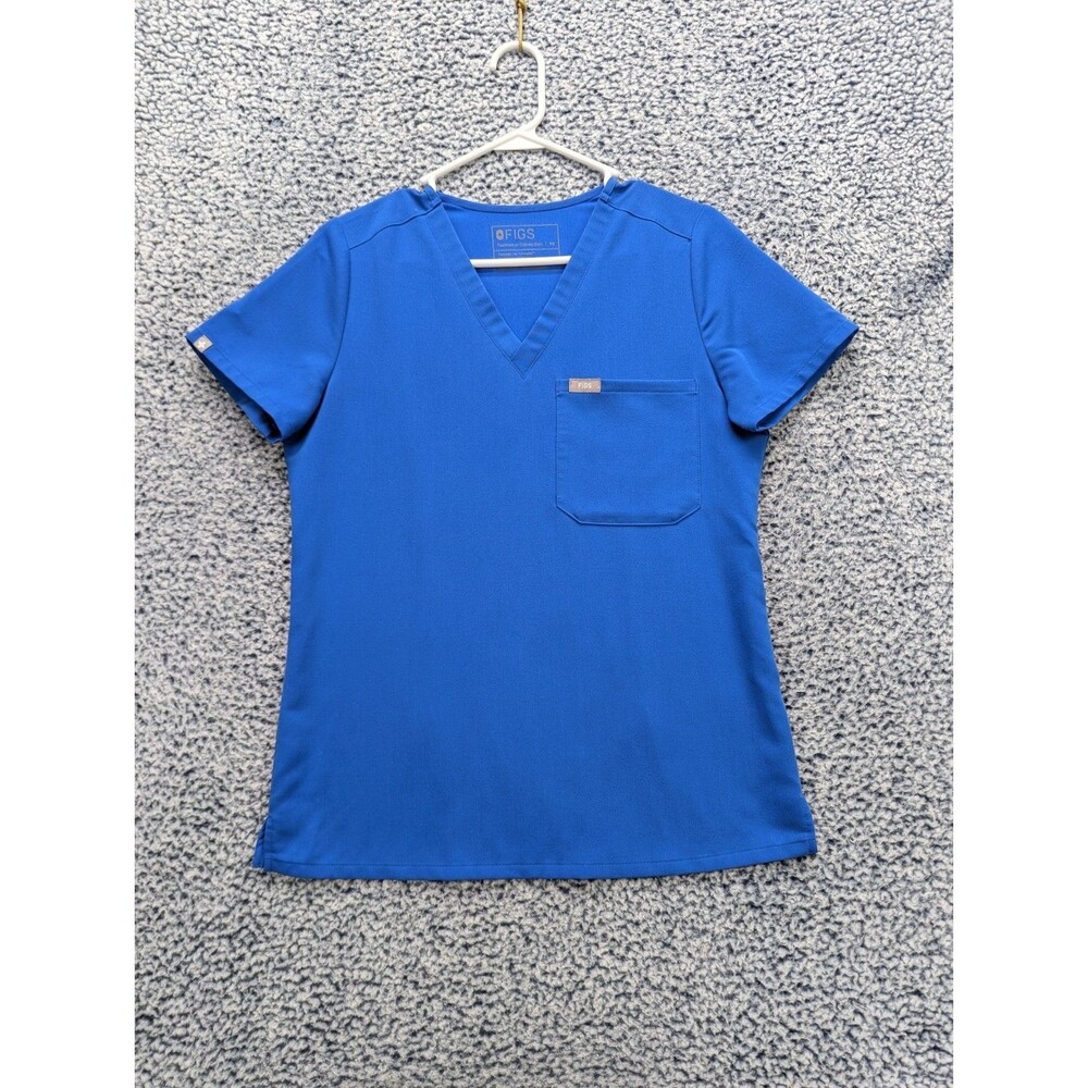 Figs Catarina One Pocket Scrub Top Womens XS Healthcare Nurse Doctor Royal Blue
